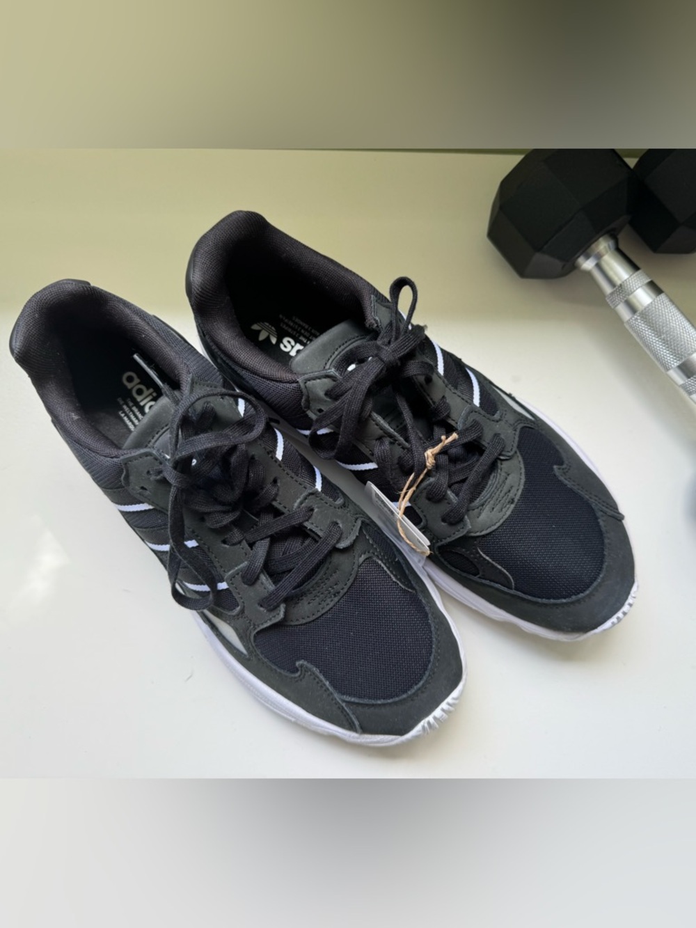 adidas Black and White Athletic Sneakers